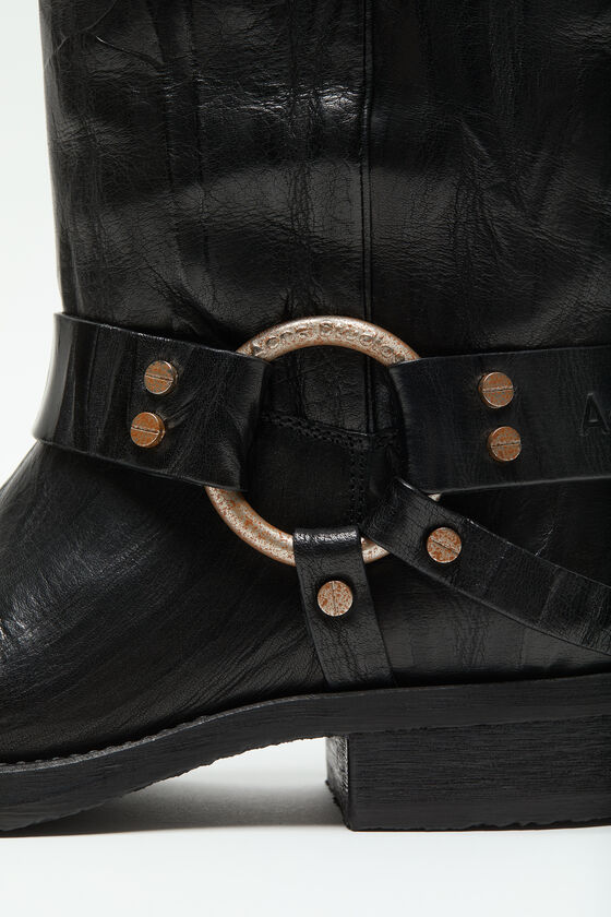 (image for) Well-Designed Leather buckle boots